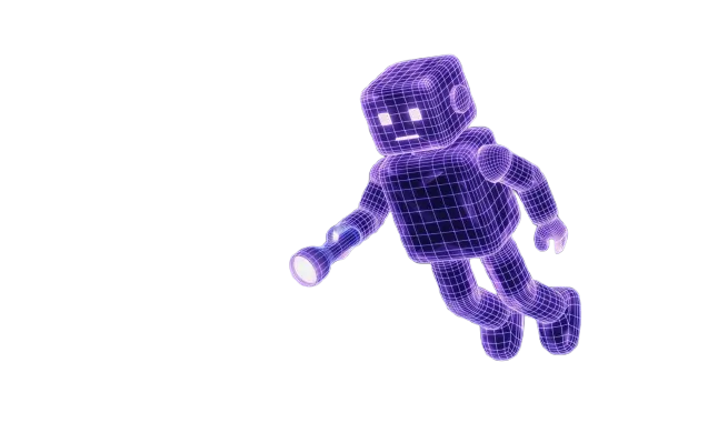 Robot d'exploration perdu